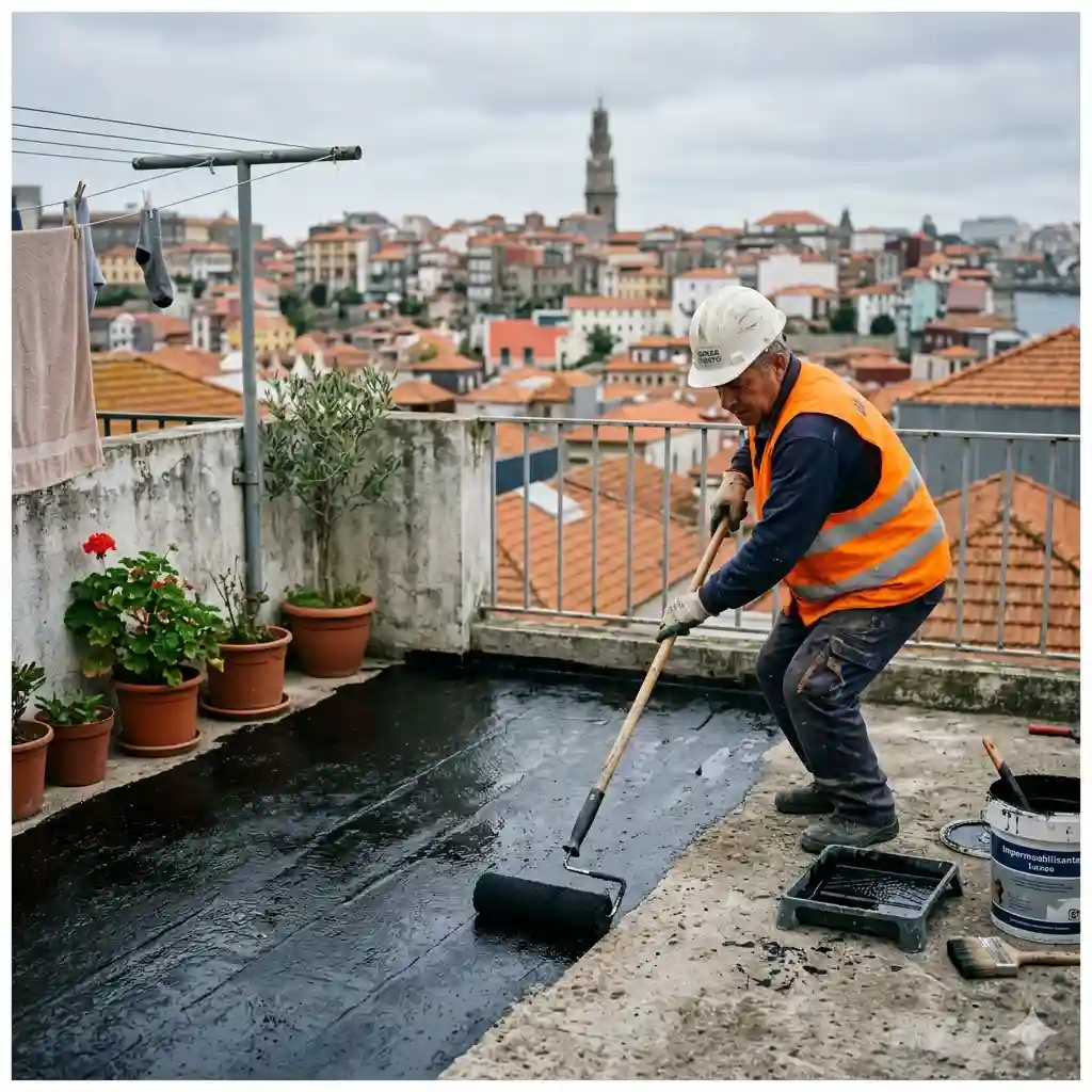 Impermeabilização de terraços